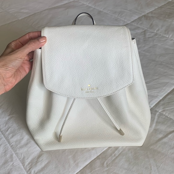 White Kate Spade Backpack